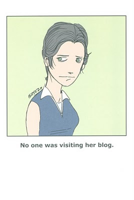 No one was visiting her blog